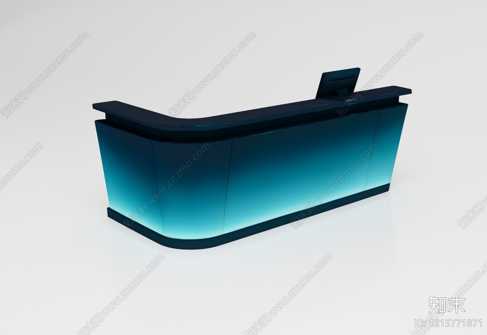 现代极简前台3D模型下载【ID:1215771871】