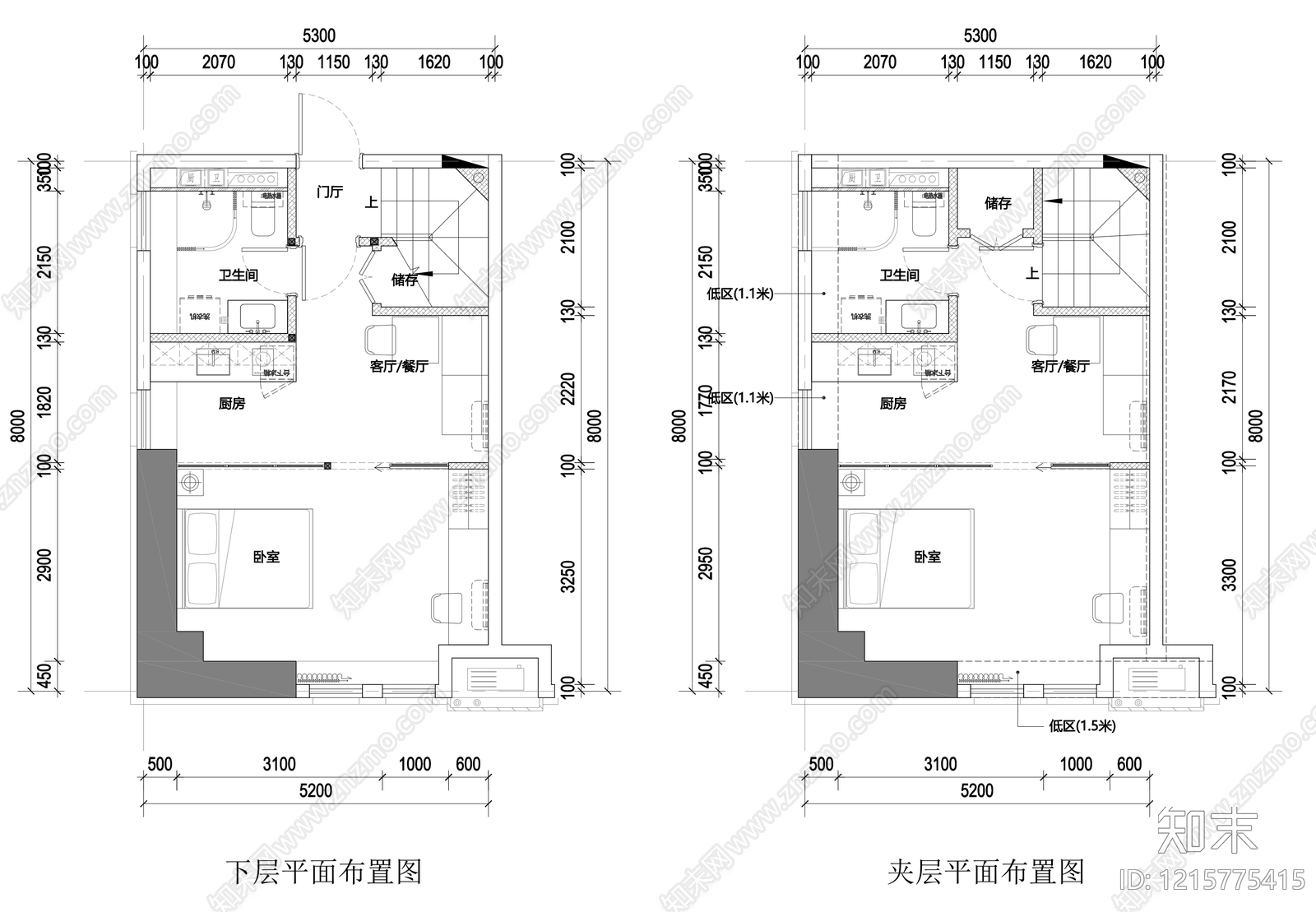 公寓施工图下载【ID:1215775415】
