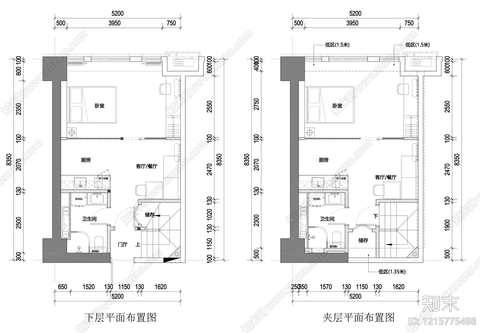 公寓施工图下载【ID:1215775498】