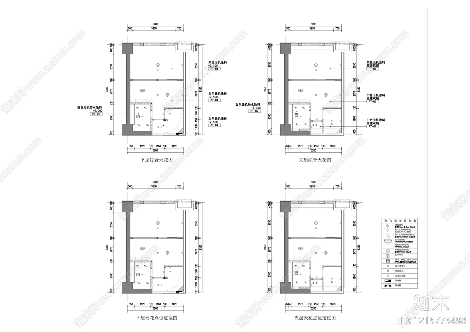 公寓cad施工图下载【ID:1215775498】