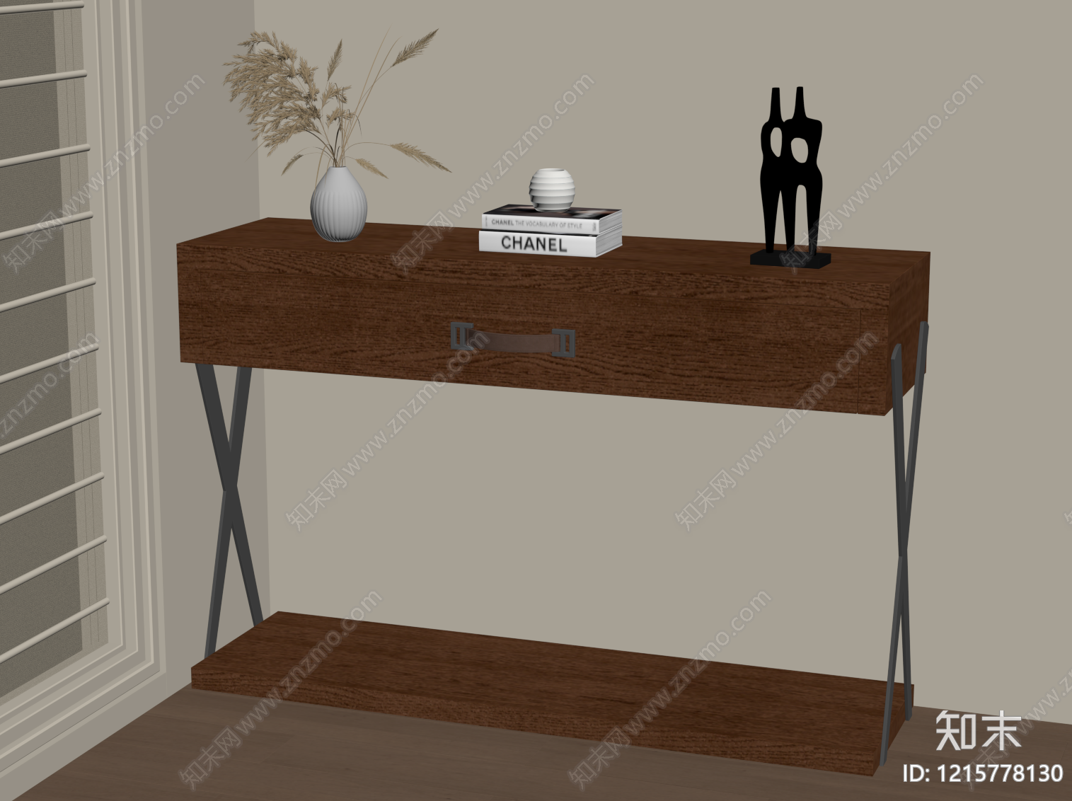 原木玄关柜SU模型下载【ID:1215778130】