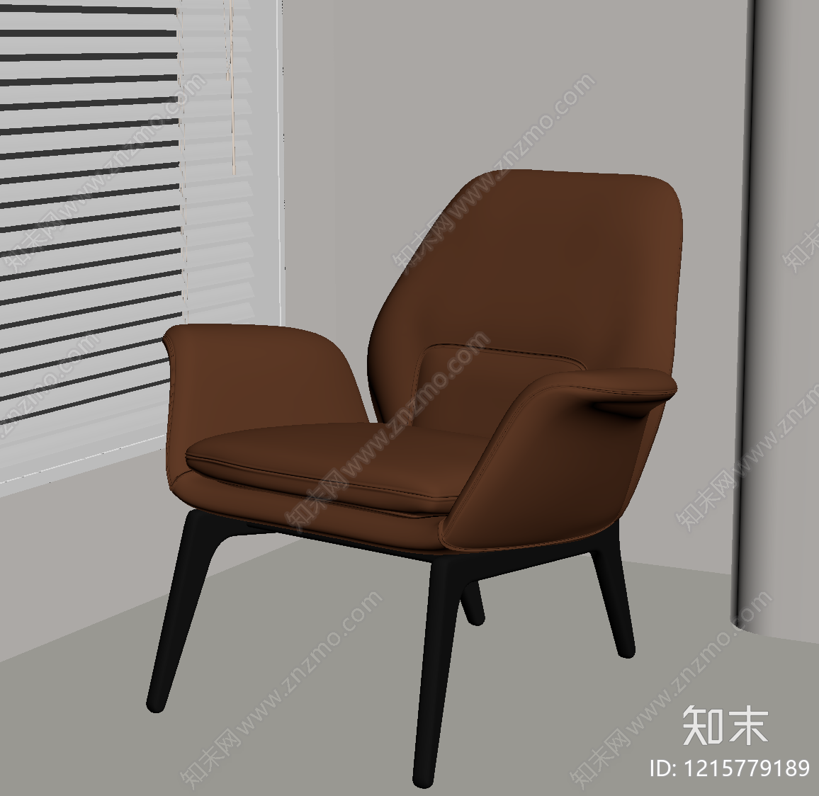 现代单人沙发SU模型下载【ID:1215779189】