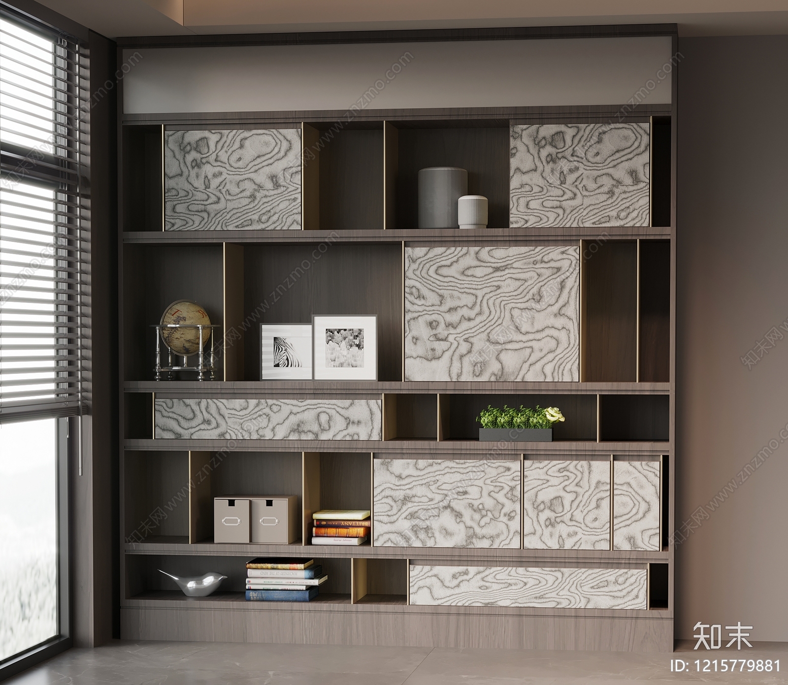 现代简约储物柜3D模型下载【ID:1215779881】