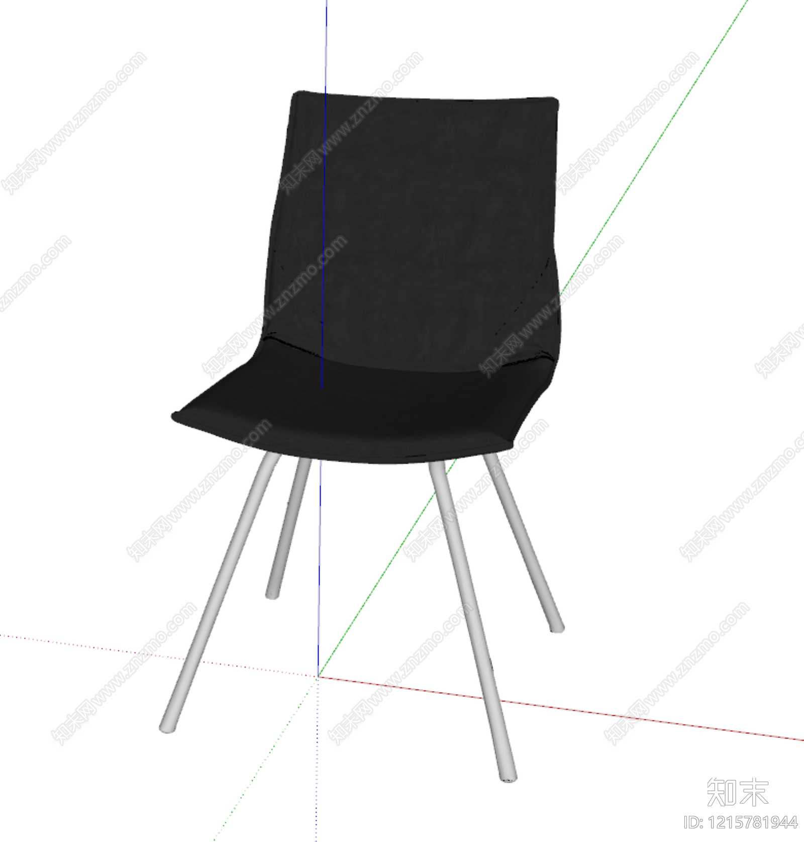 现代简约餐椅SU模型下载【ID:1215781944】
