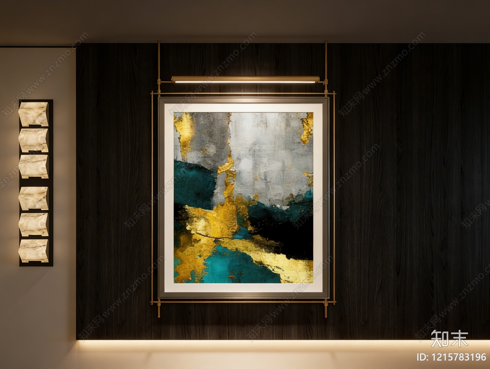 现代轻奢挂画SU模型下载【ID:1215783196】