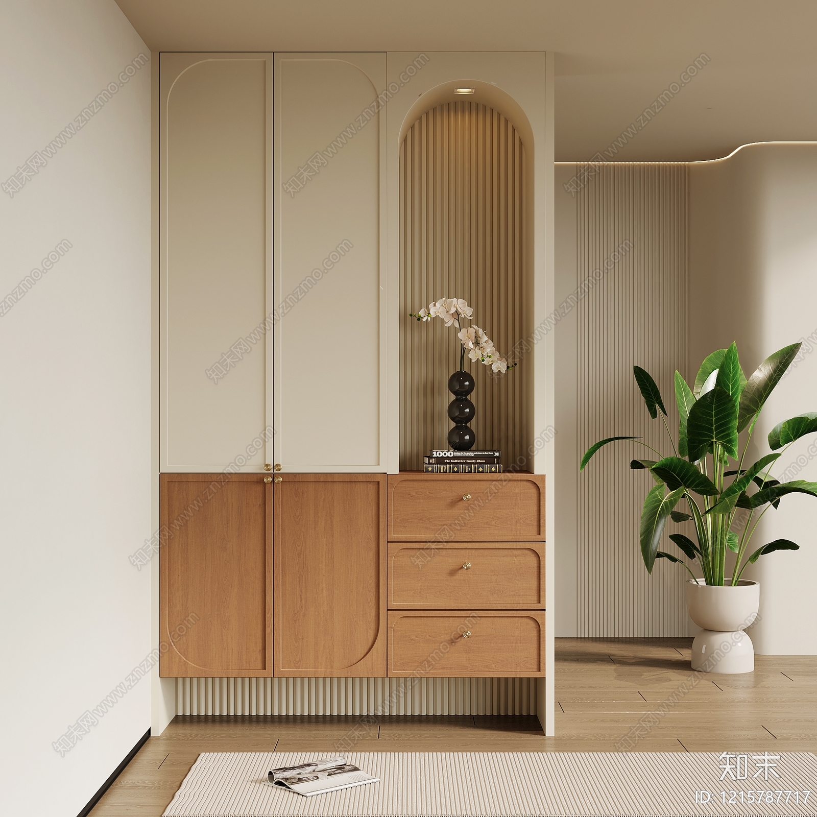 法式玄关SU模型下载【ID:1215787717】