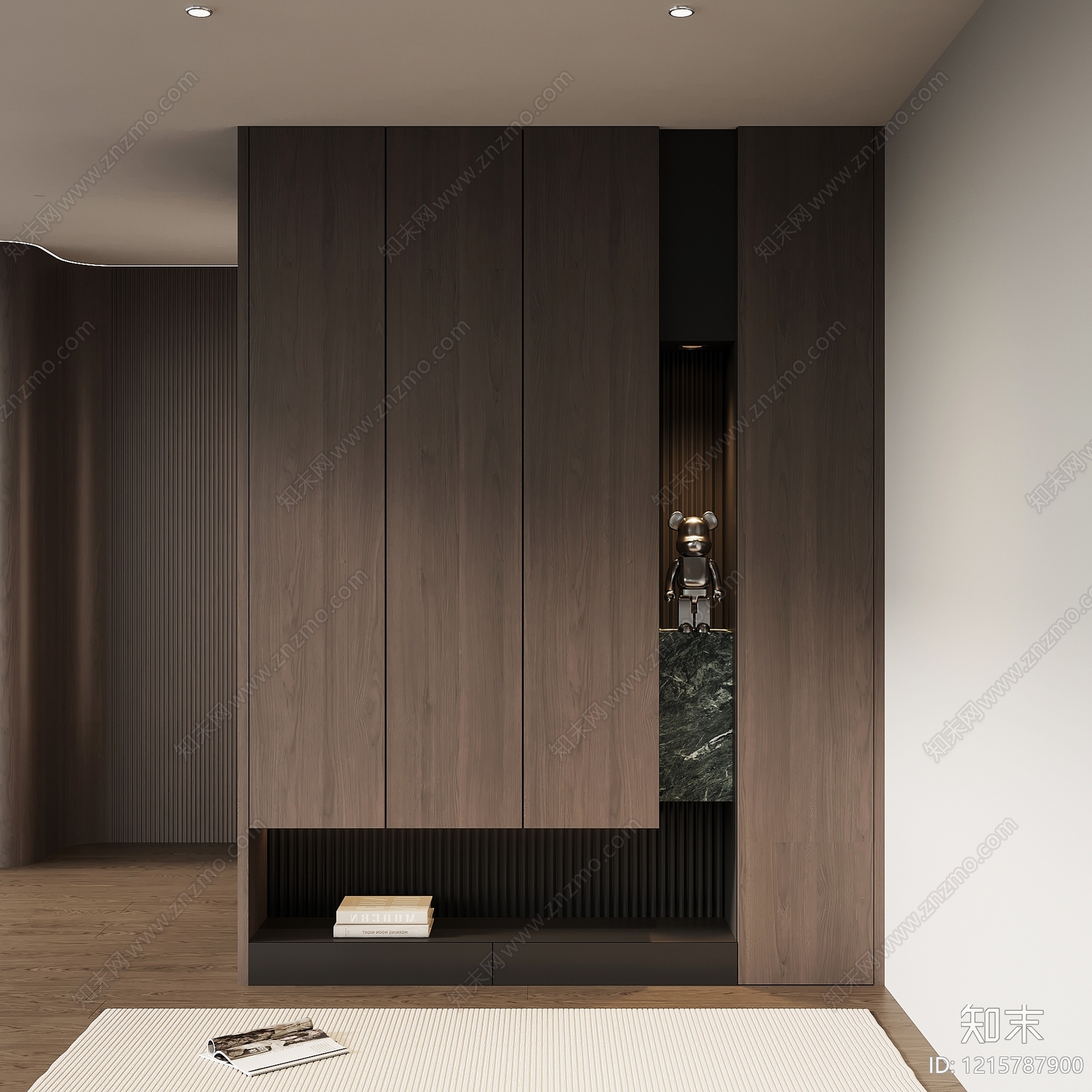 极简玄关3D模型下载【ID:1215787900】