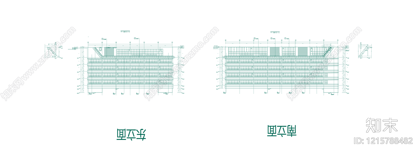 幕墙结构cad施工图下载【ID:1215788482】