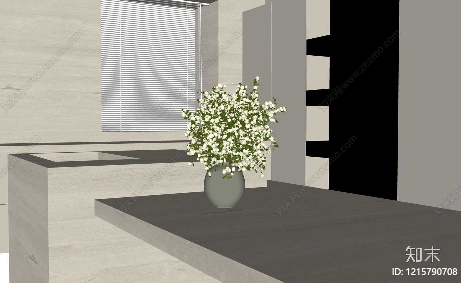 现代花艺SU模型下载【ID:1215790708】