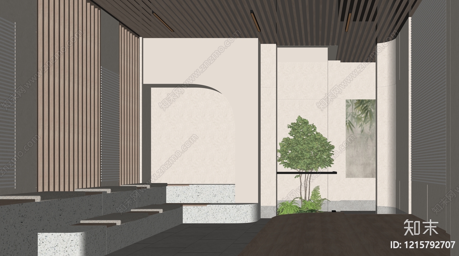 现代休息区SU模型下载【ID:1215792707】