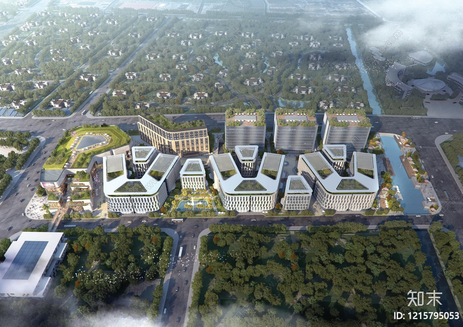 现代商业综合体建筑下载【ID:1215795053】