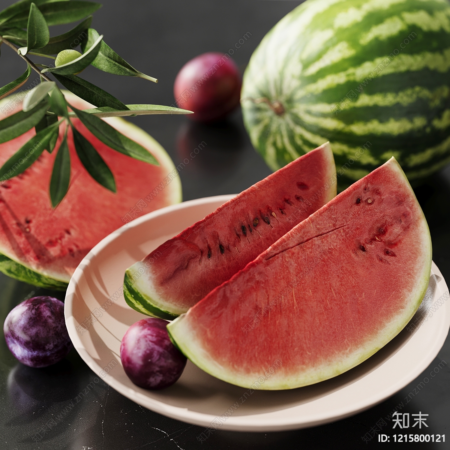 现代简约水果蔬菜SU模型下载【ID:1215800121】