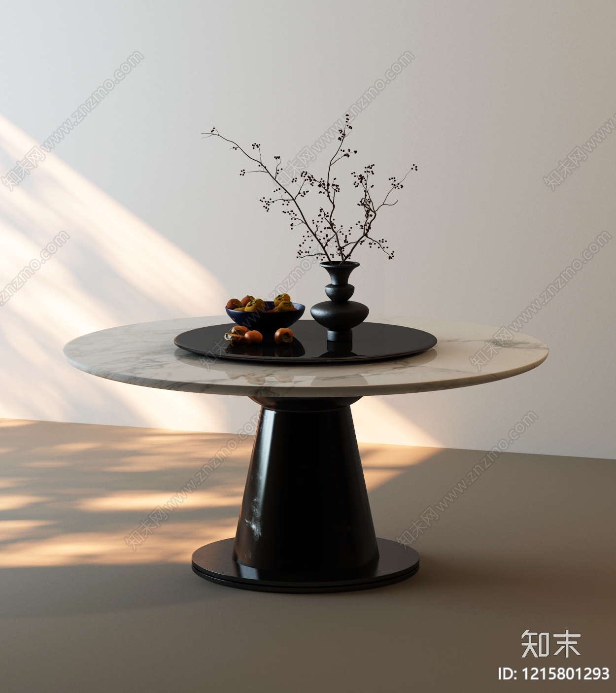 现代餐桌SU模型下载【ID:1215801293】