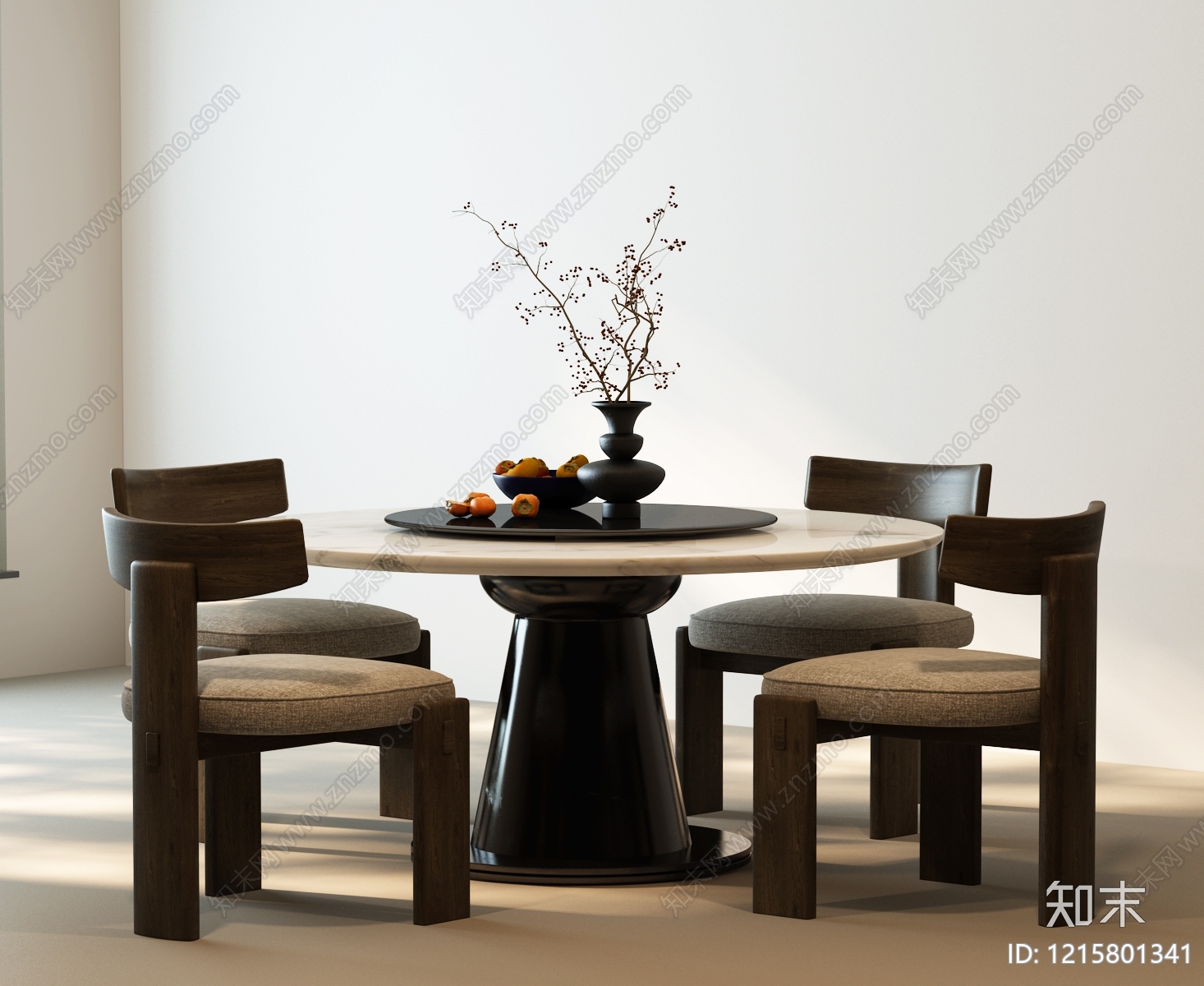 现代简约餐椅3D模型下载【ID:1215801341】