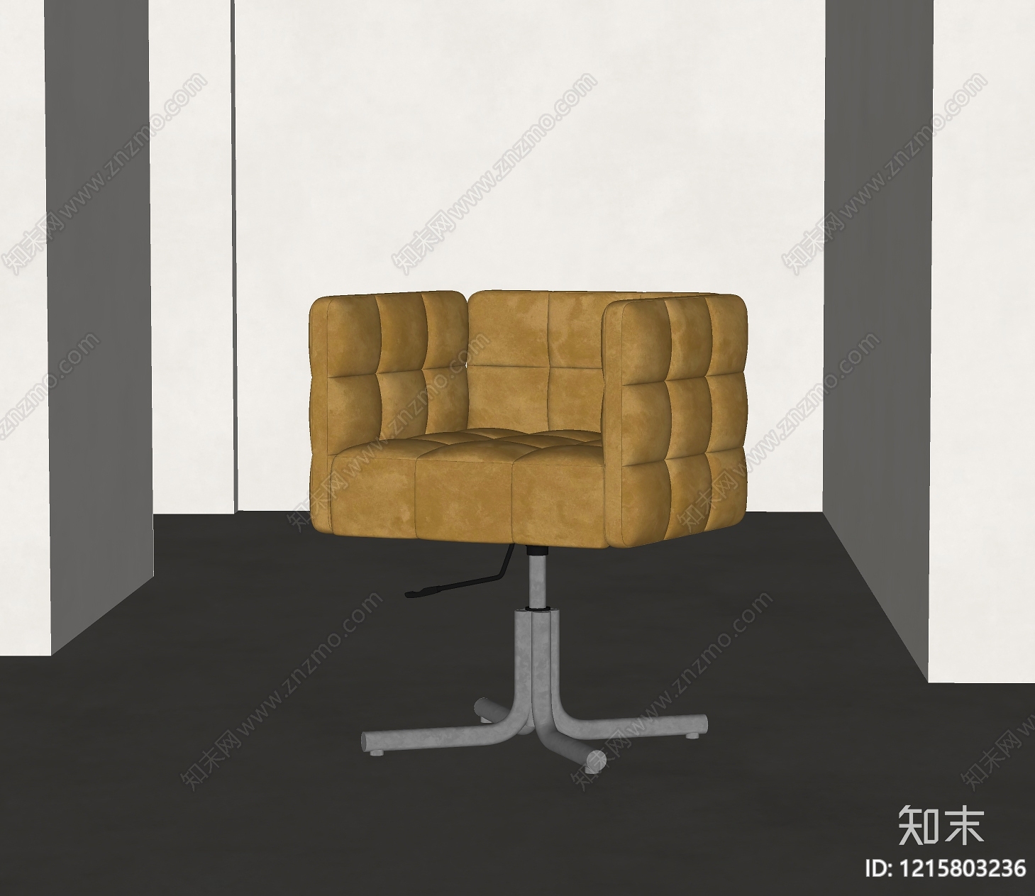 中古风办公椅SU模型下载【ID:1215803236】