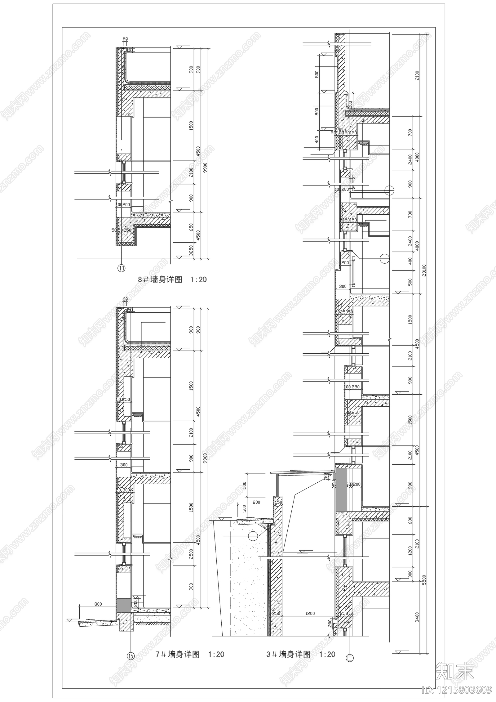 墙面节点施工图下载【ID:1215803609】