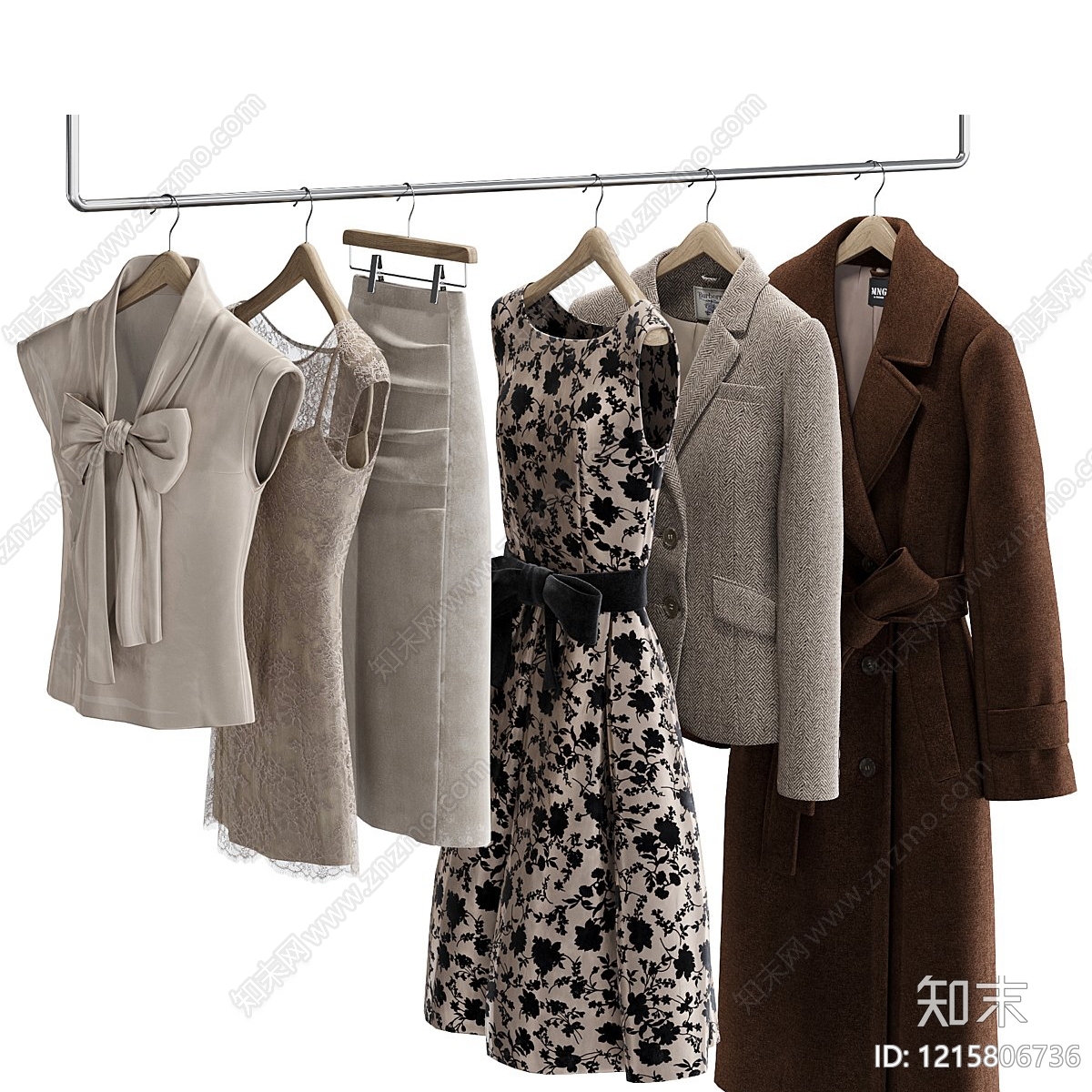 复古衣服3D模型下载【ID:1215806736】