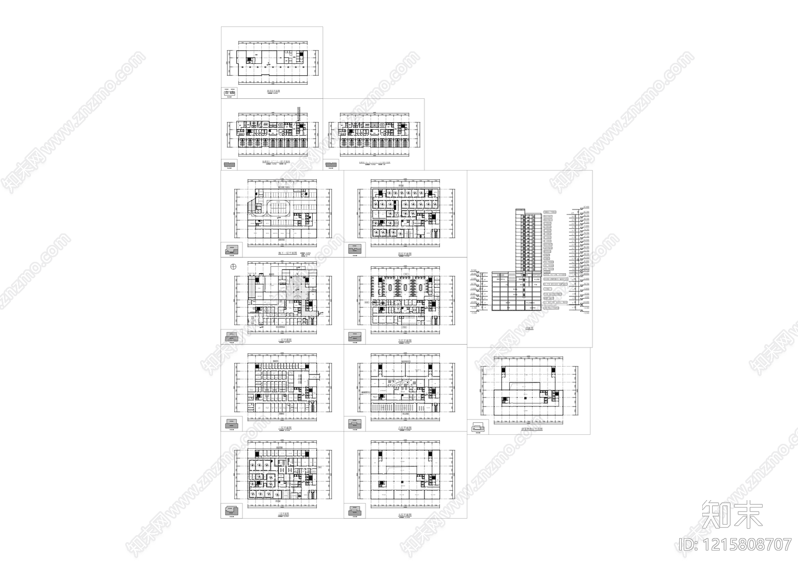现代简约医院建筑cad施工图下载【ID:1215808707】