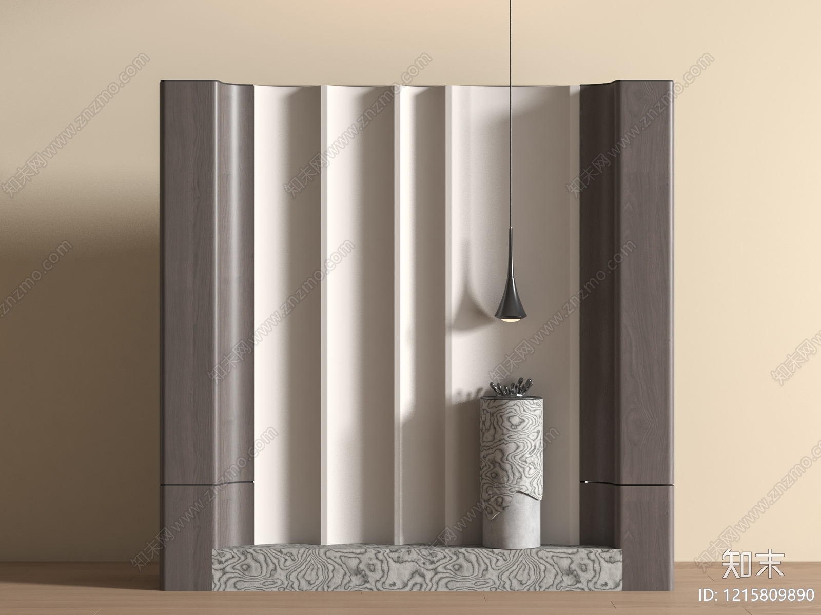 极简玄关3D模型下载【ID:1215809890】