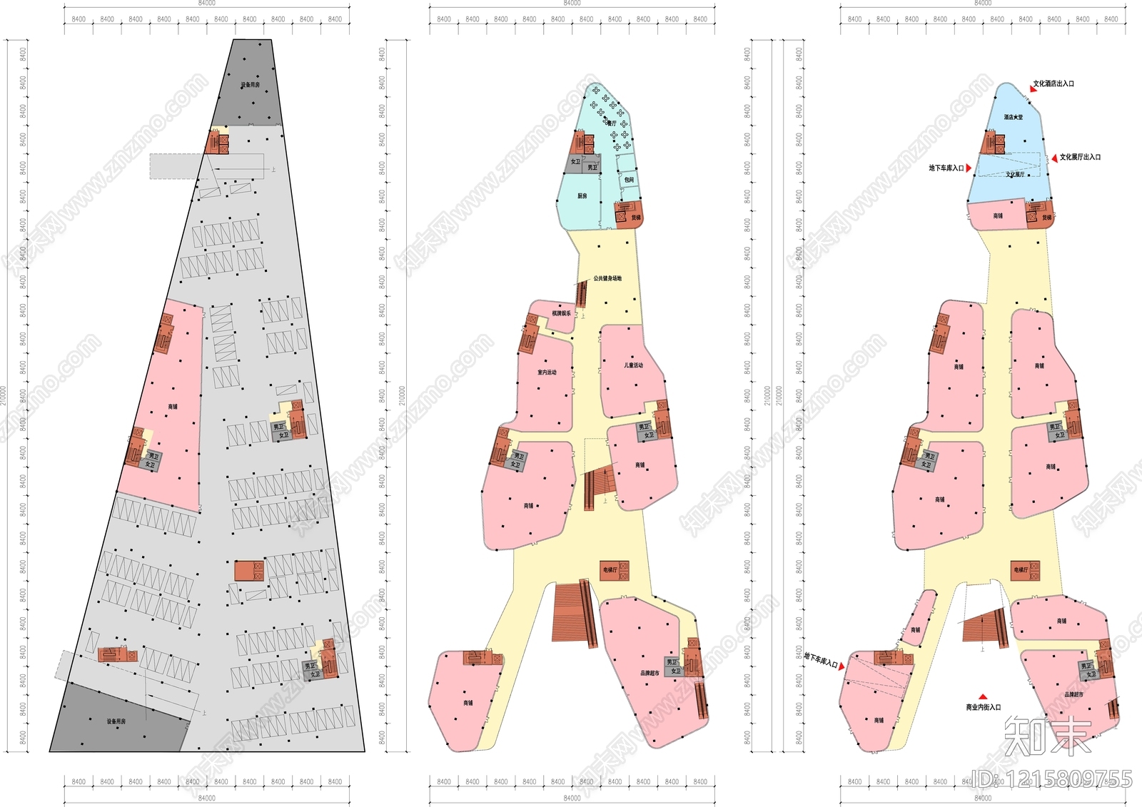 现代商业街施工图下载【ID:1215809755】