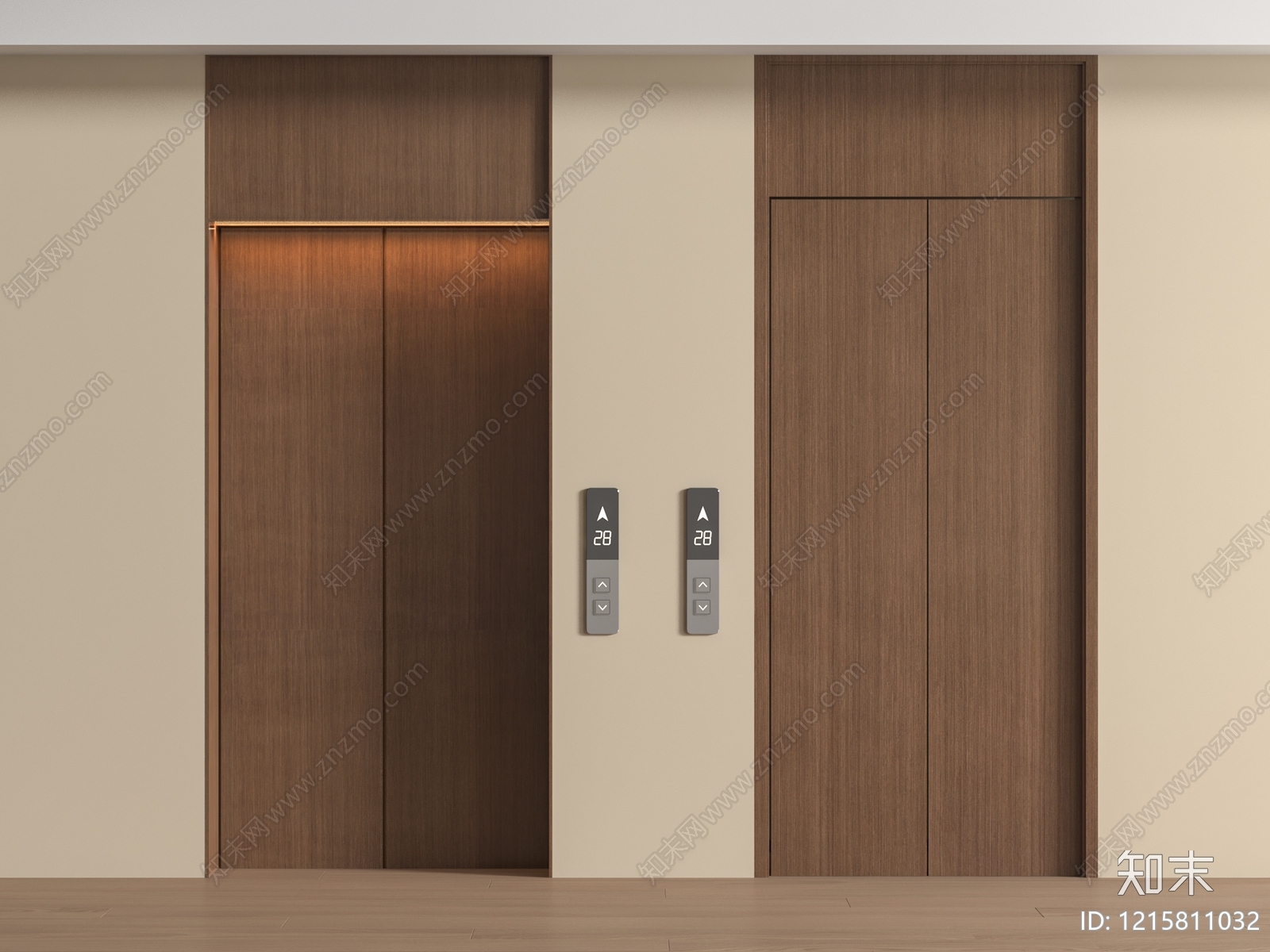 新中式电梯SU模型下载【ID:1215811032】