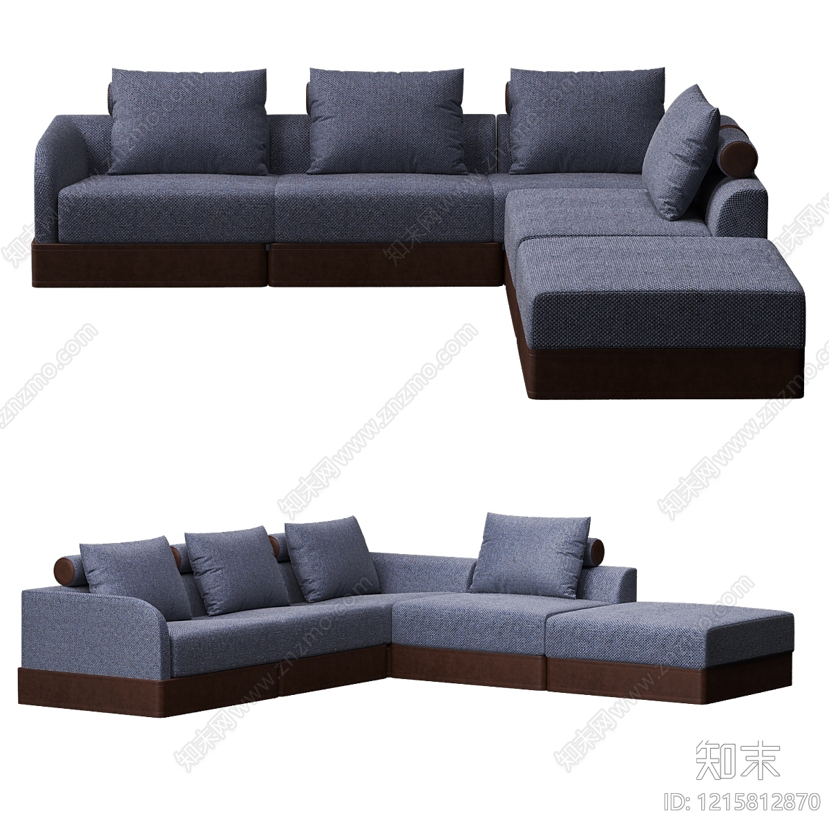 现代简约沙发组合3D模型下载【ID:1215812870】