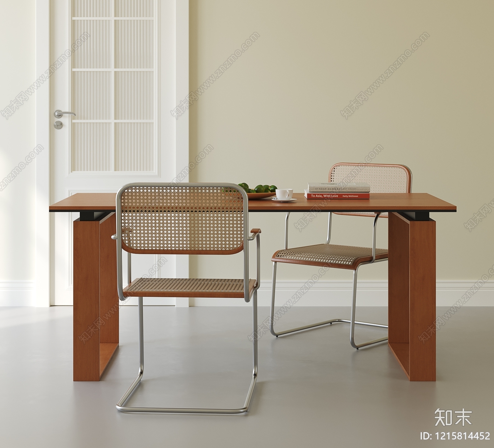 现代简约餐桌3D模型下载【ID:1215814452】