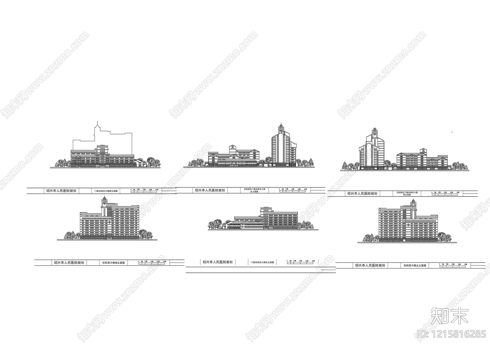 现代医院建筑CAD图纸