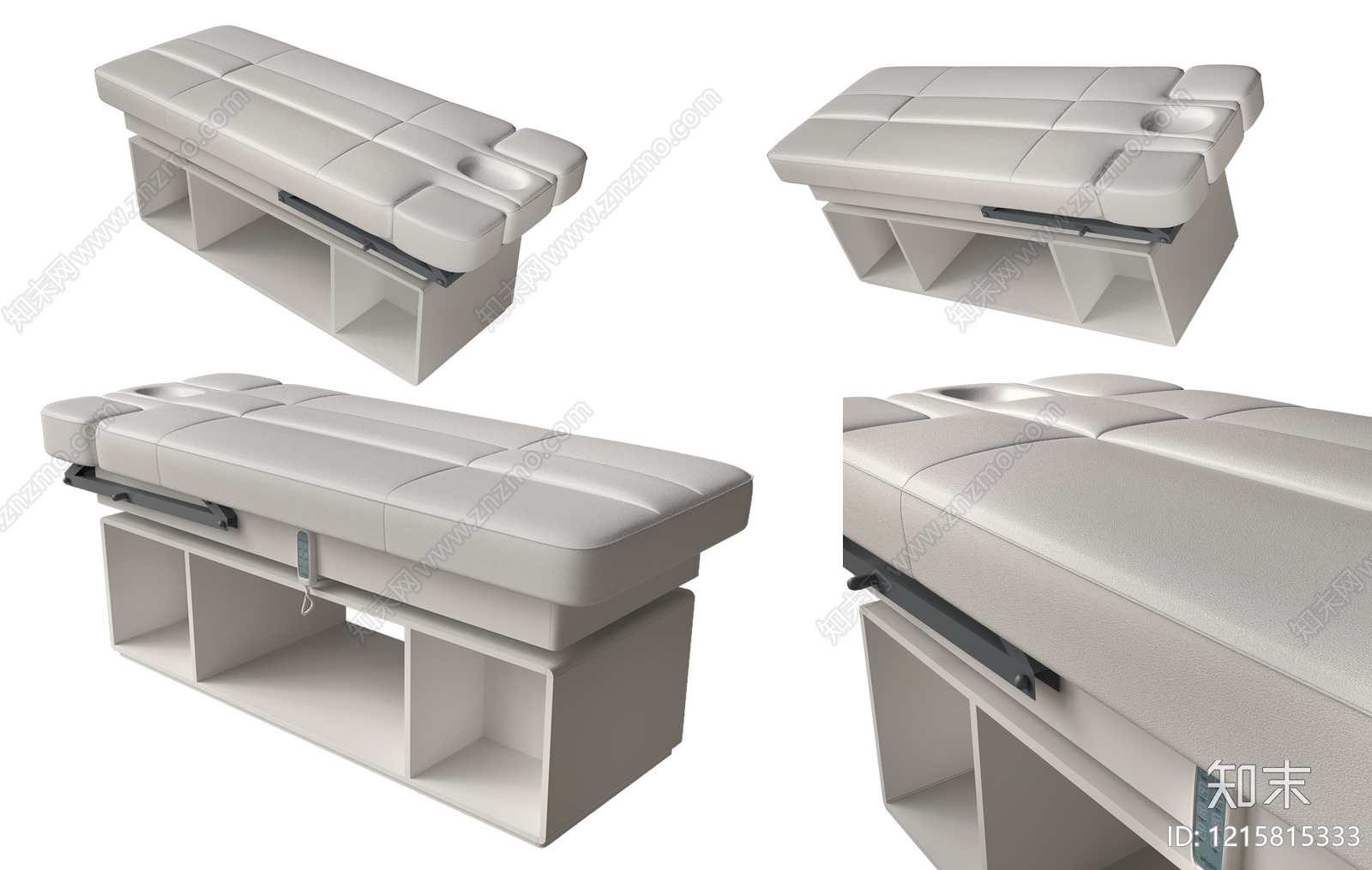 现代简约按摩床3D模型渲染效果图