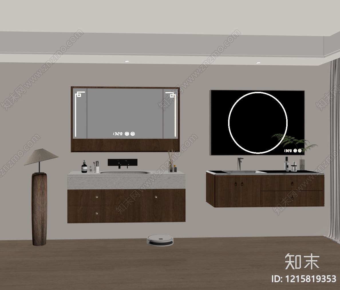 现代简约浴室柜SU模型下载【ID:1215819353】