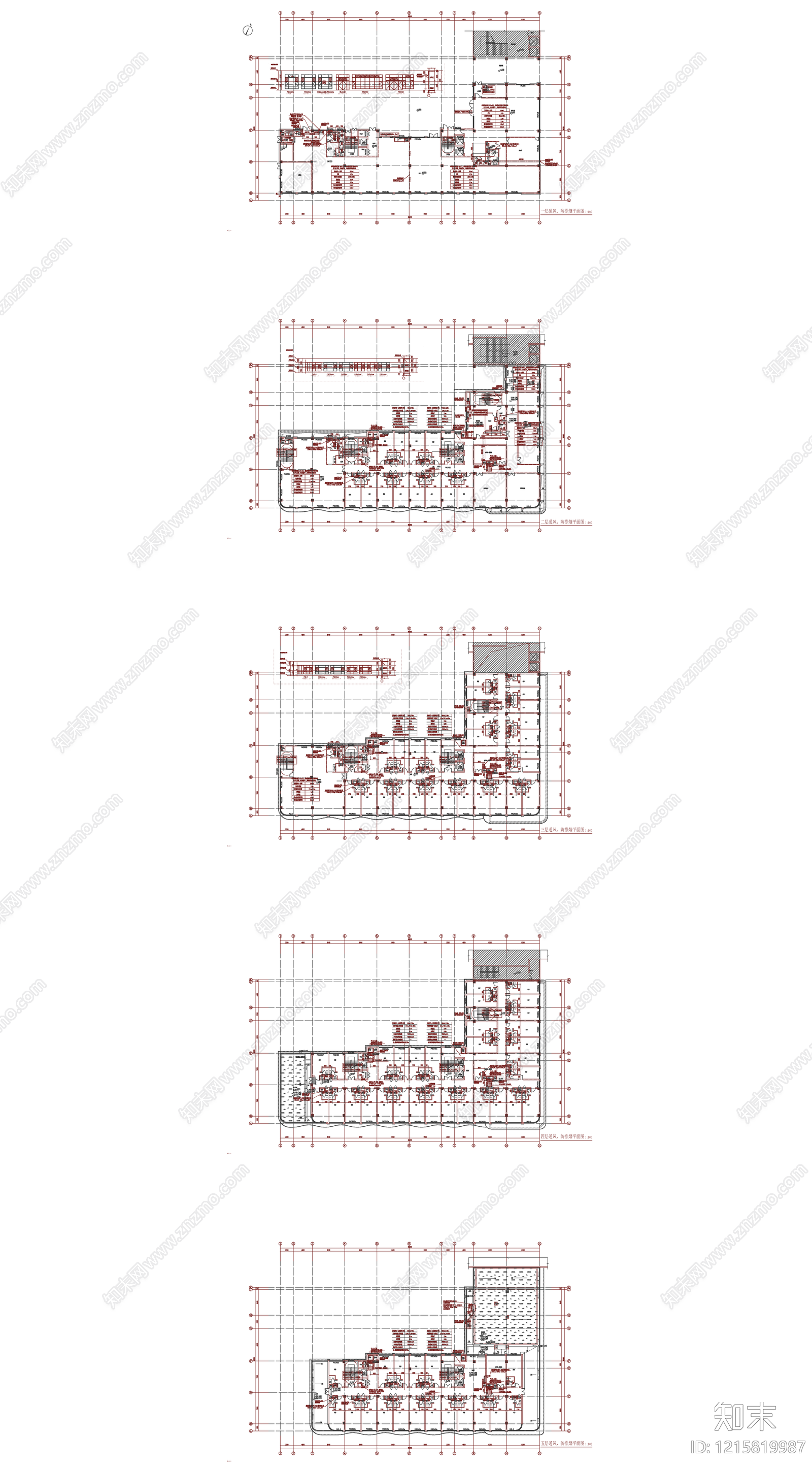 防排烟系统cad施工图下载【ID:1215819987】