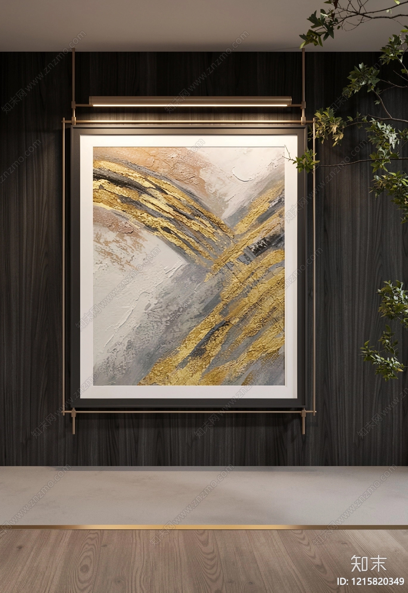 新中式挂画SU模型下载【ID:1215820349】