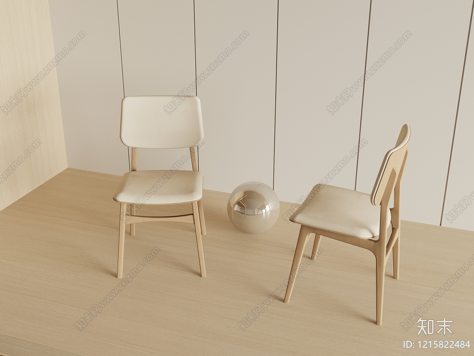 现代餐椅SU模型下载【ID:1215822484】