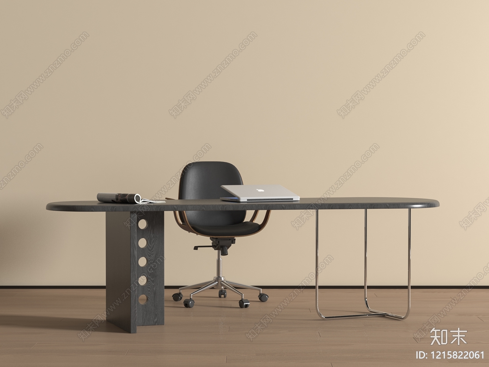 现代简约书桌椅3D模型下载【ID:1215822061】