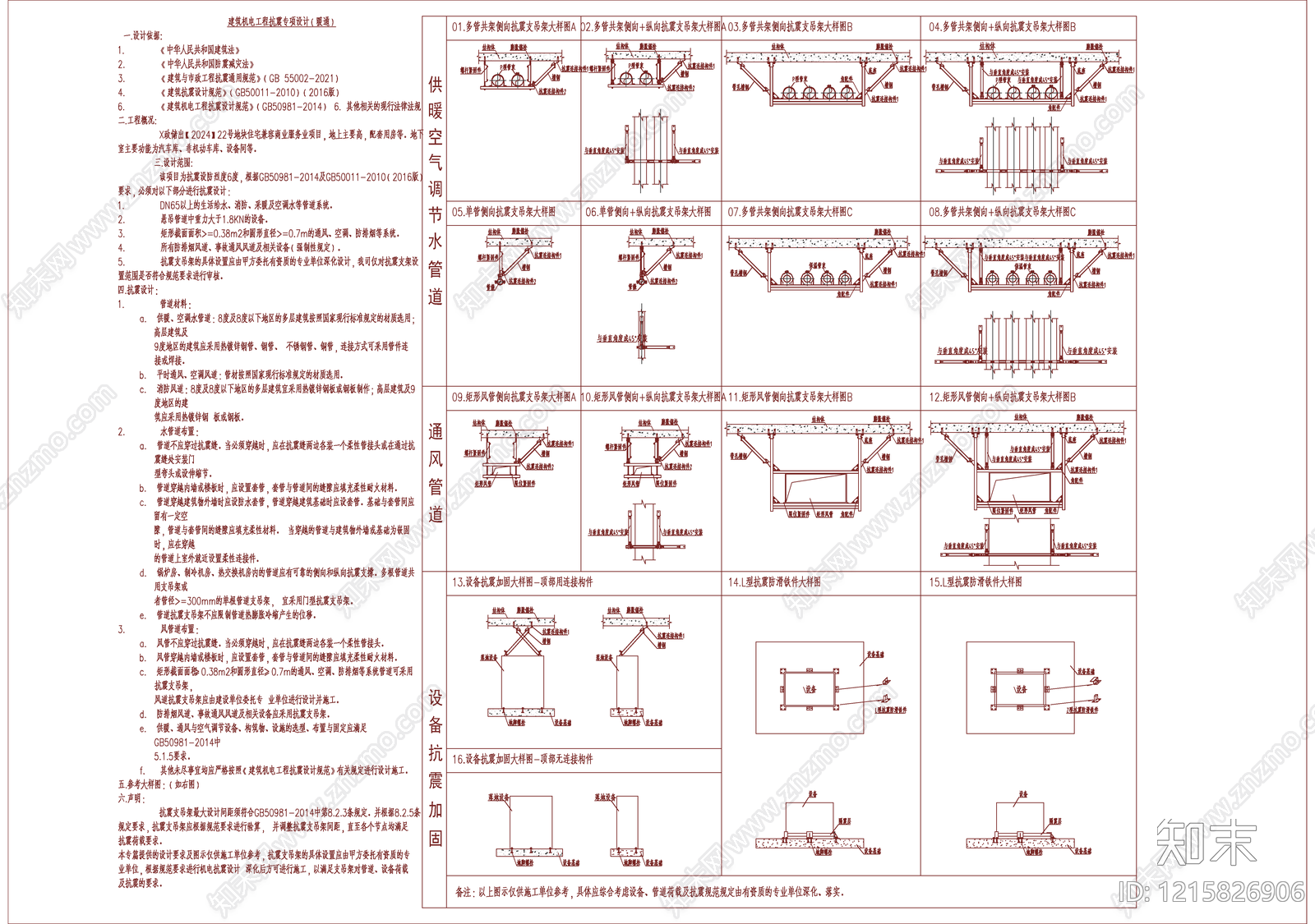 防排烟系统施工图下载【ID:1215826906】