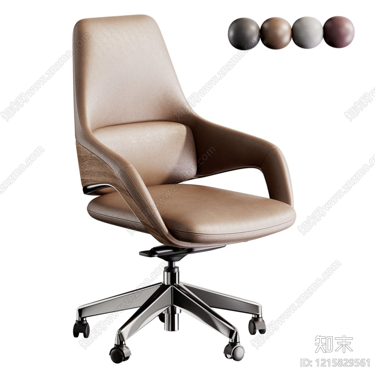 现代简约办公椅3D模型下载【ID:1215829561】