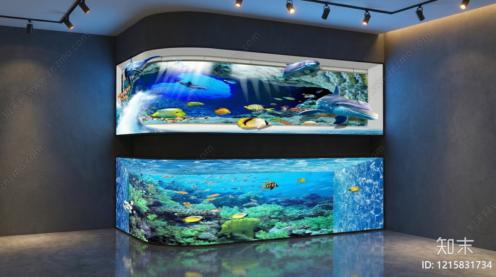 现代简约其他展厅SU模型下载【ID:1215831734】