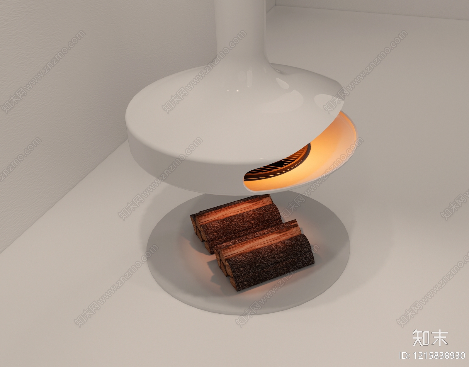 现代极简金属壁炉SU模型下载【ID:1215838930】