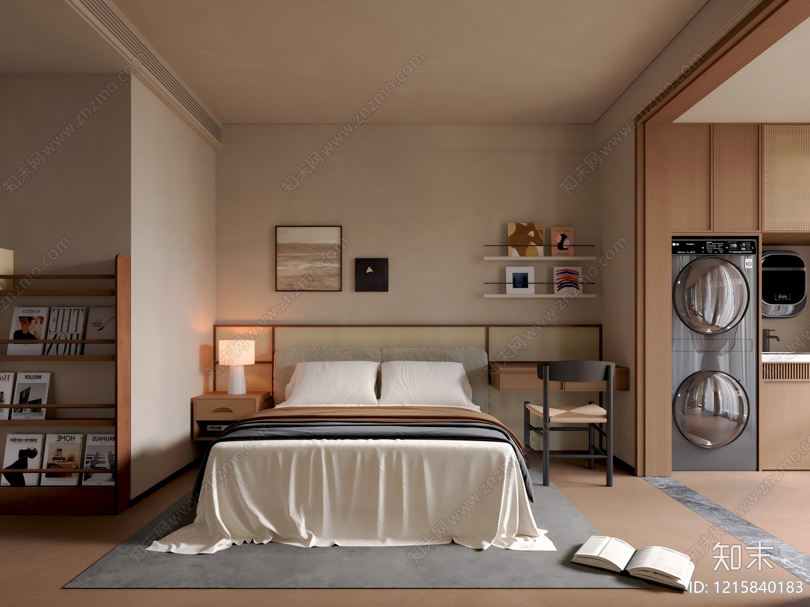 现代家居卧室SU模型下载【ID:1215840183】