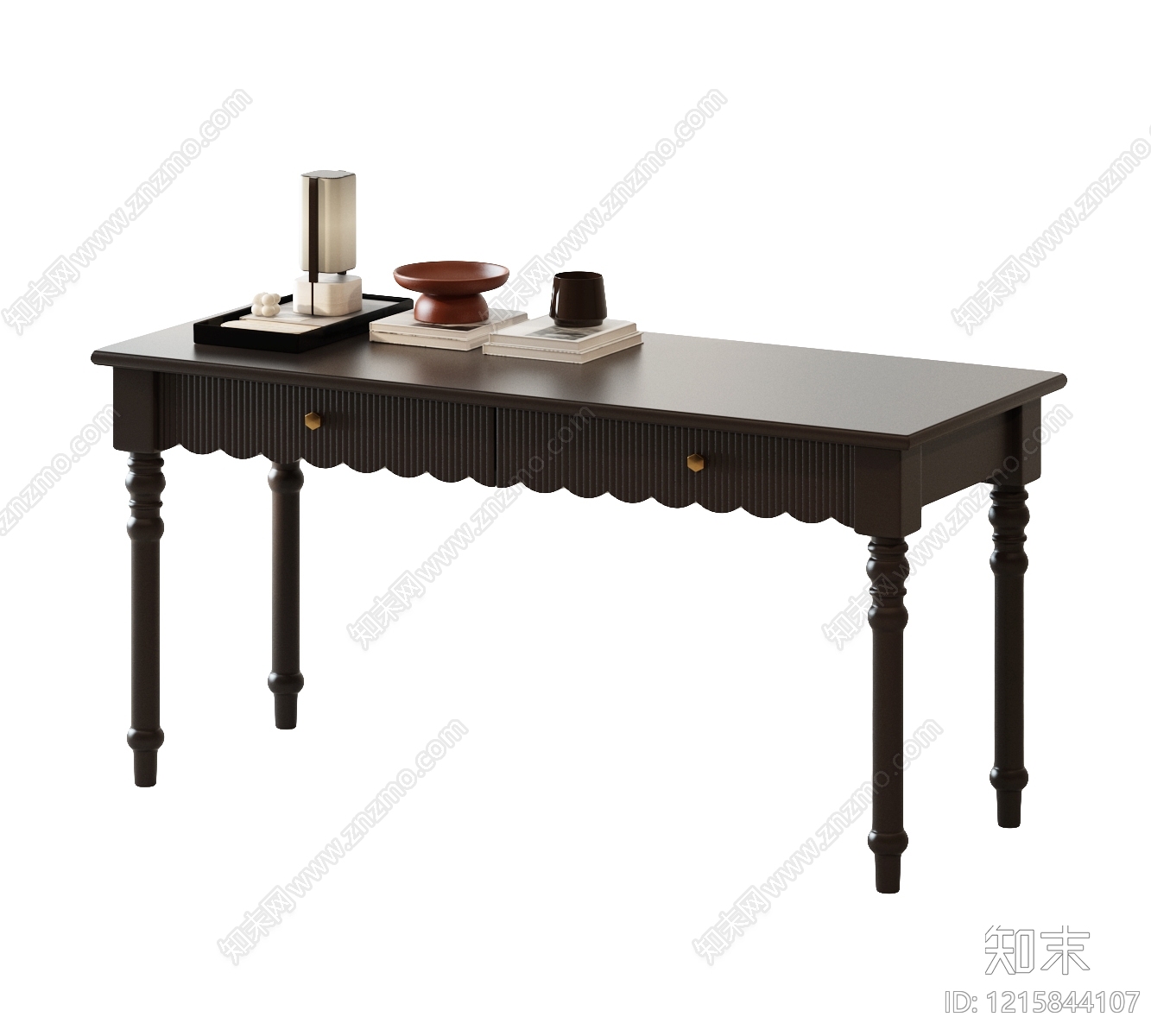 中古风书桌SU模型下载【ID:1215844107】
