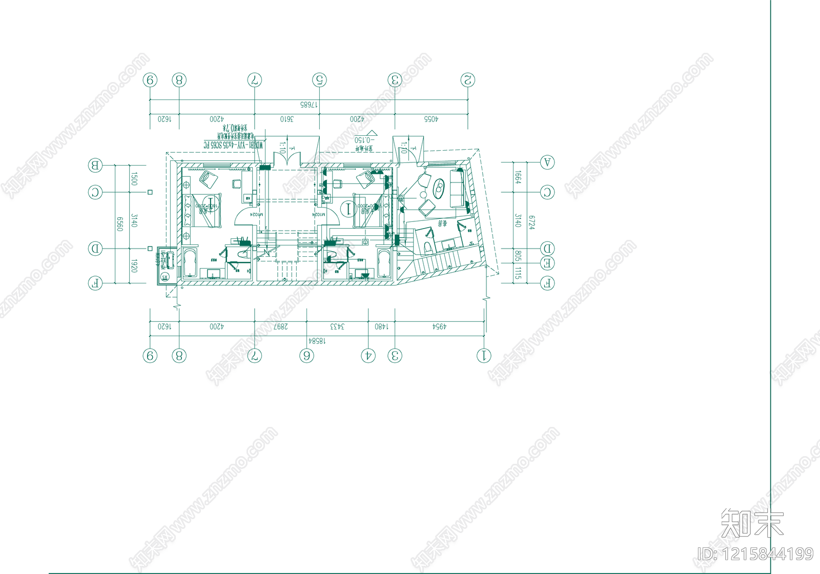视频监控系统cad施工图下载【ID:1215844199】