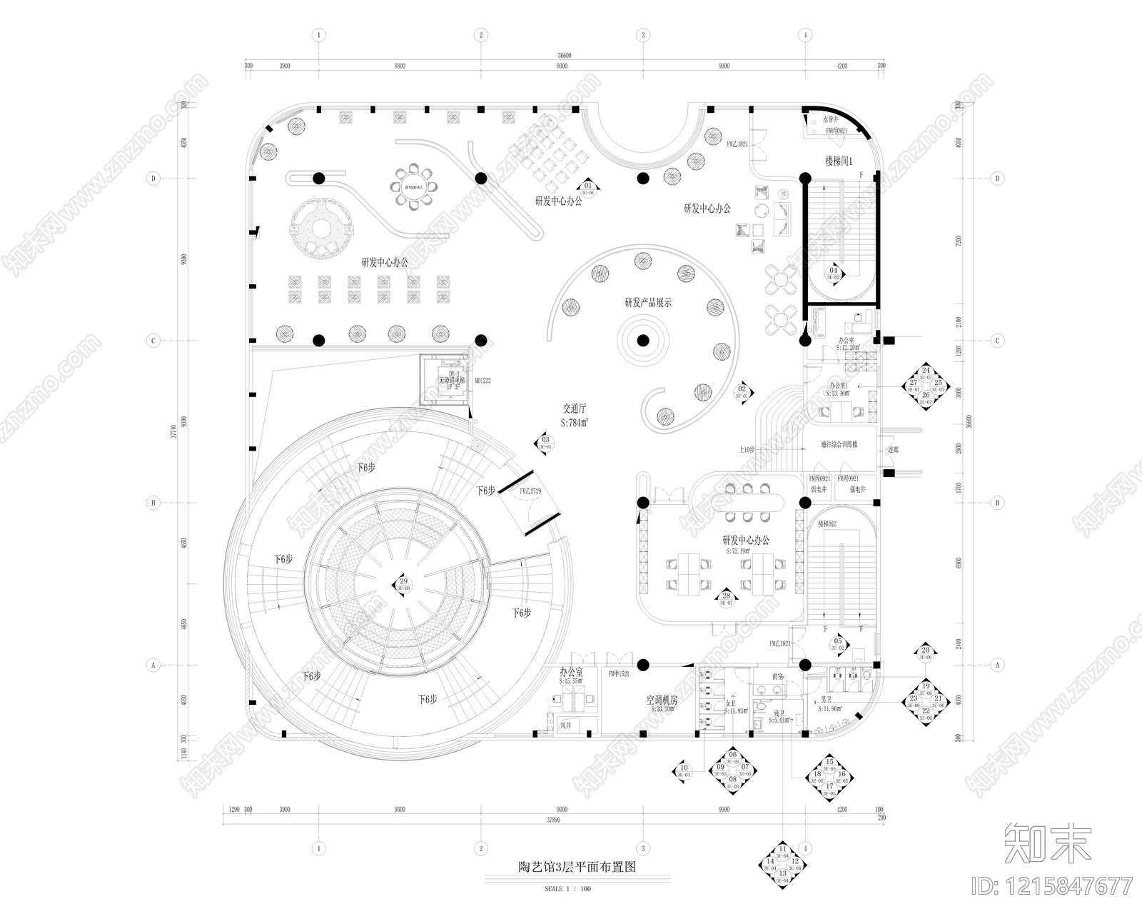 展馆施工图下载【ID:1215847677】