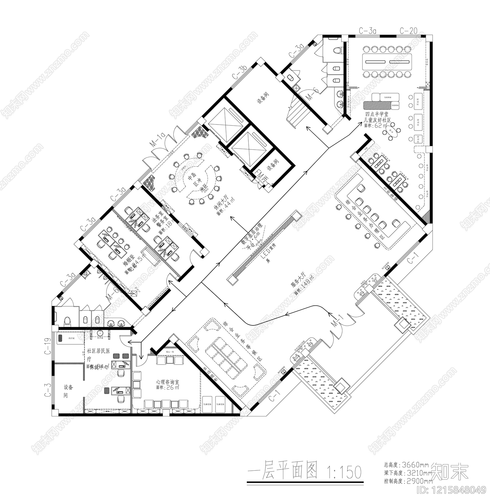 现代服务中心施工图下载【ID:1215848049】