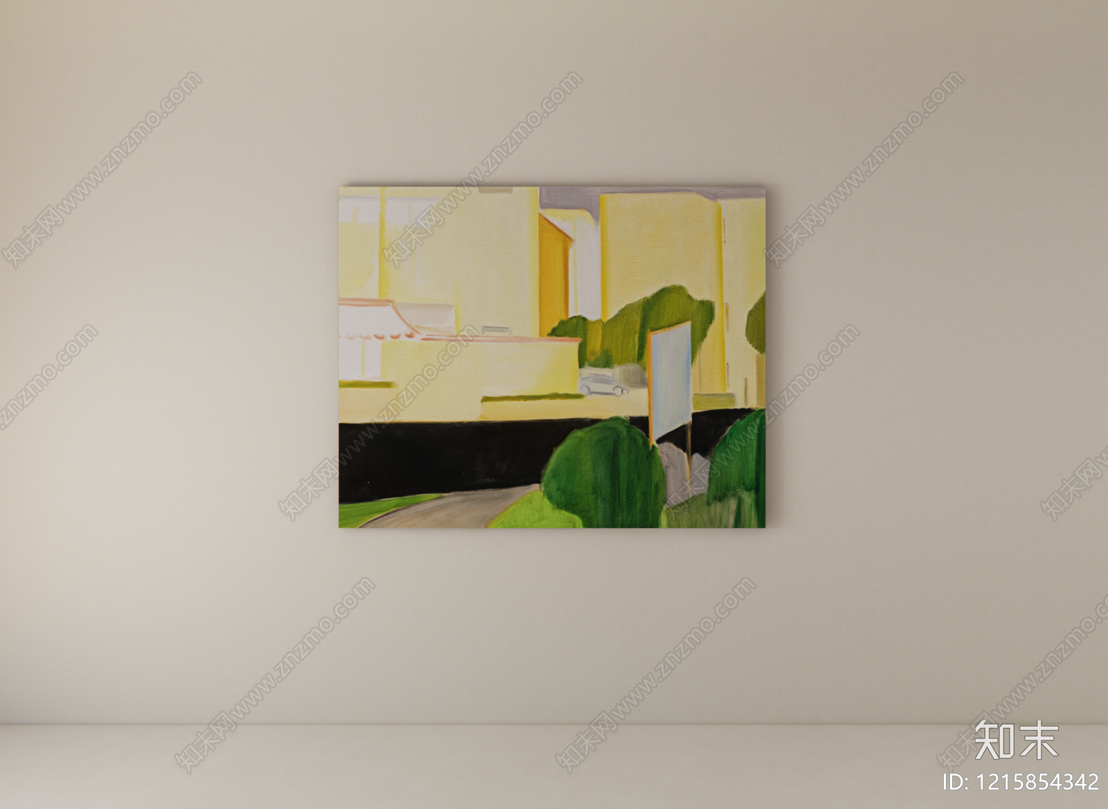 现代挂画SU模型下载【ID:1215854342】