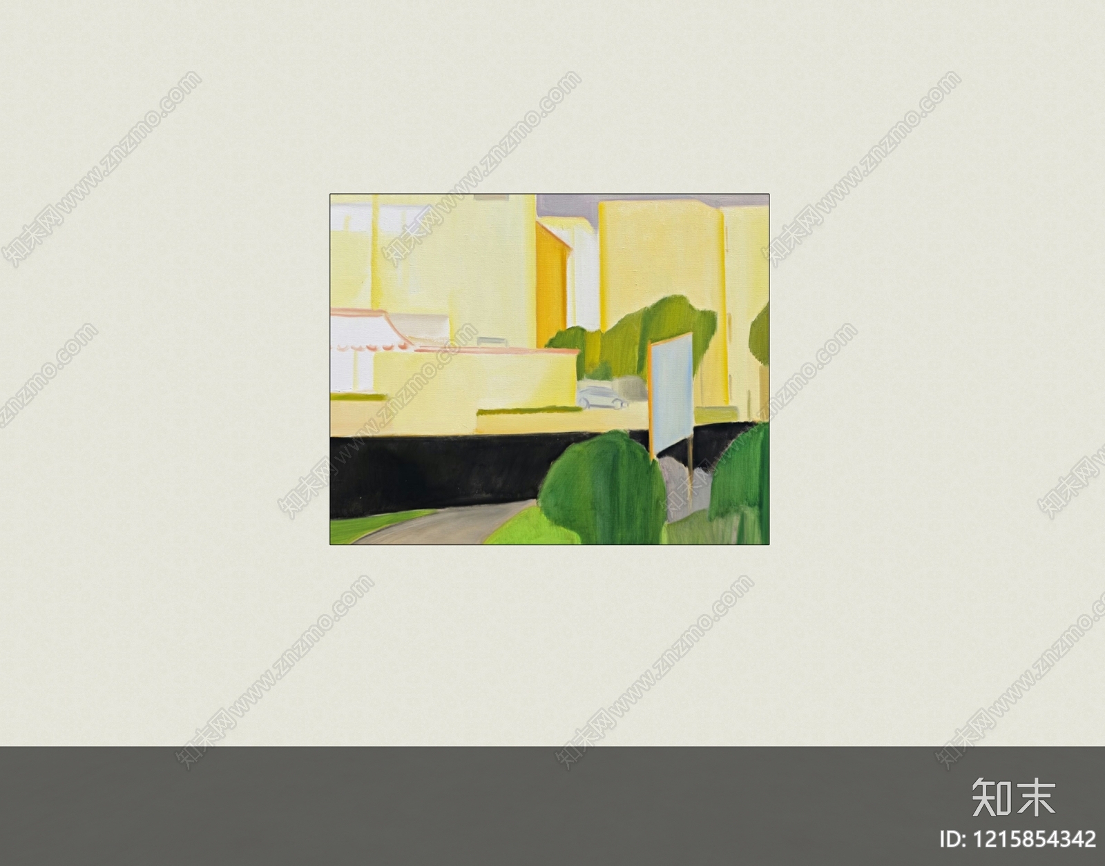 现代挂画SU模型下载【ID:1215854342】