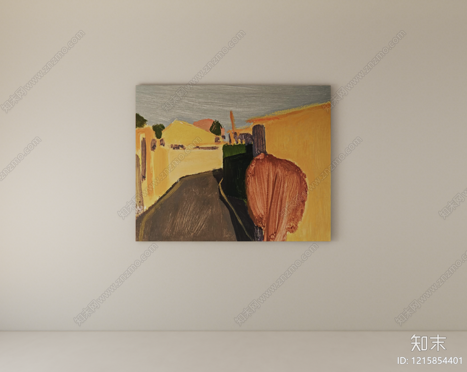 现代挂画SU模型下载【ID:1215854401】