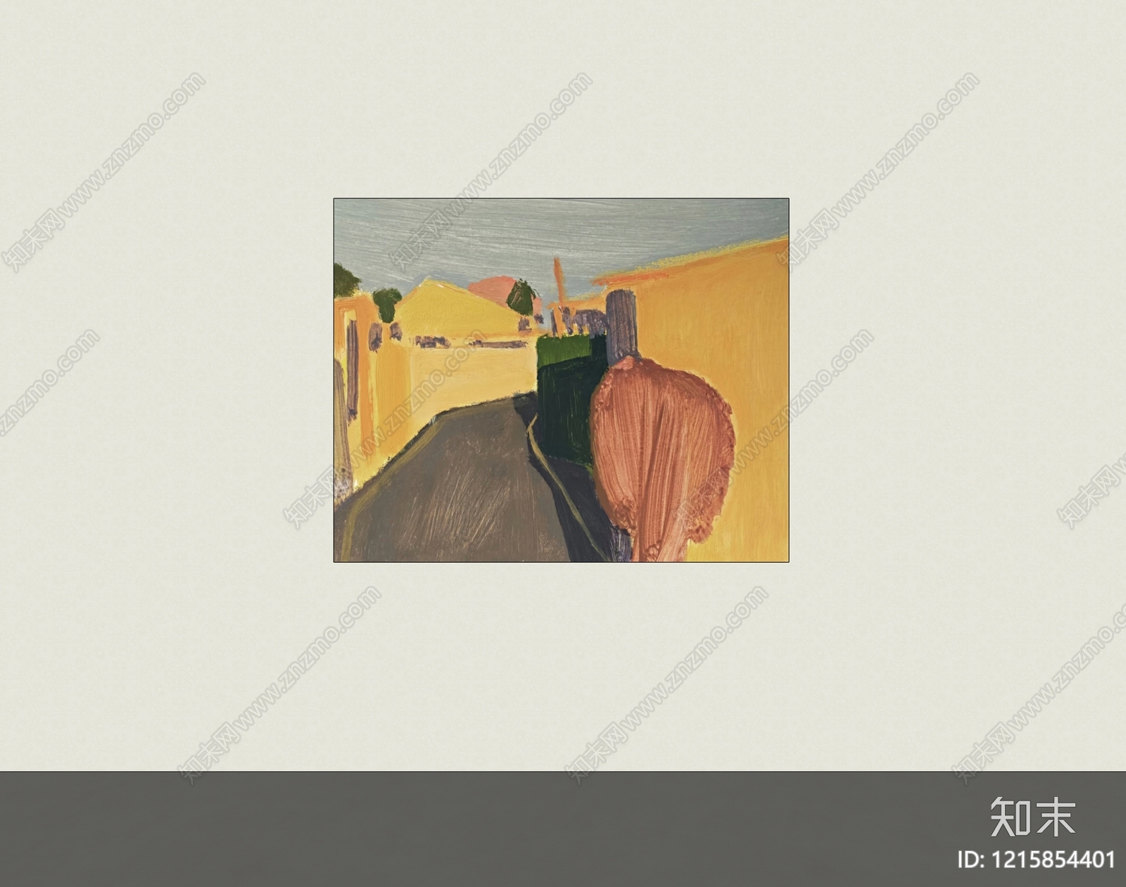 现代挂画SU模型下载【ID:1215854401】