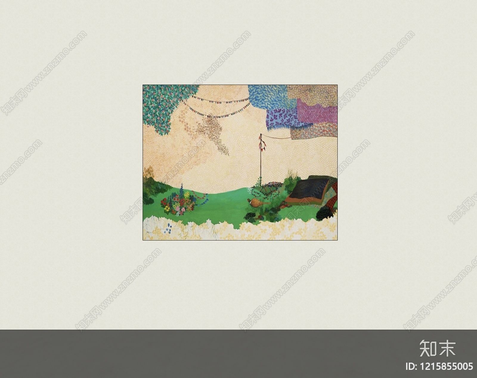 现代挂画SU模型下载【ID:1215855005】