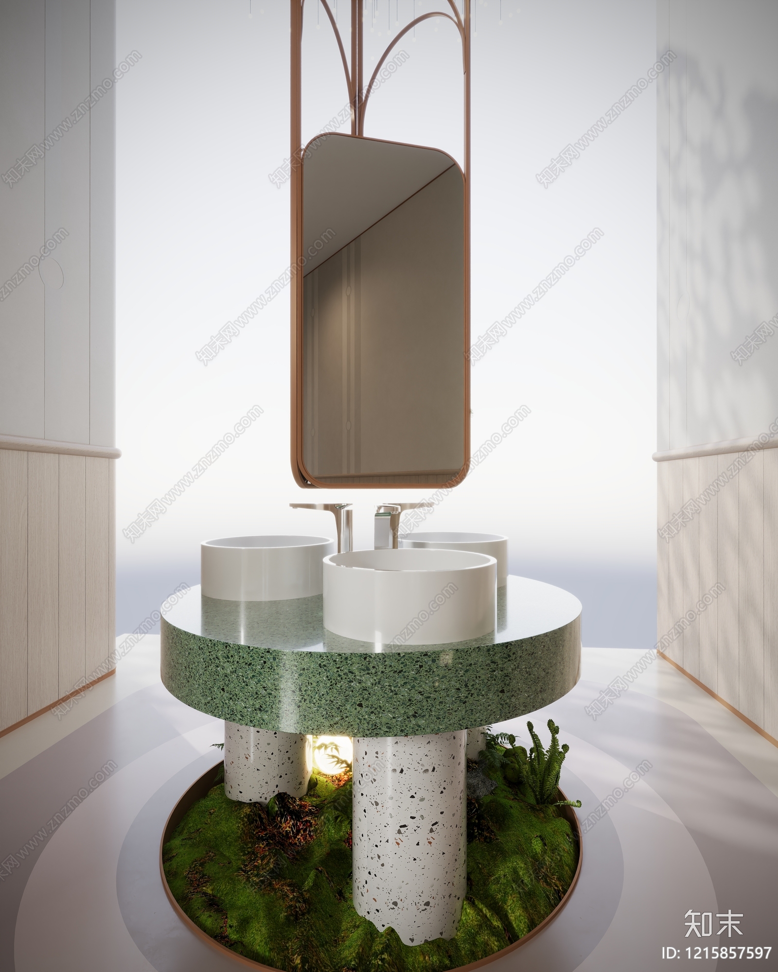 现代轻奢卫生间3D模型下载【ID:1215857597】