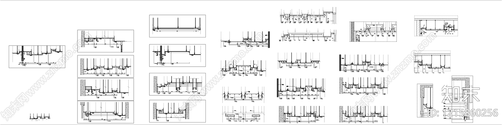 石膏板吊顶施工图下载【ID:1215860256】